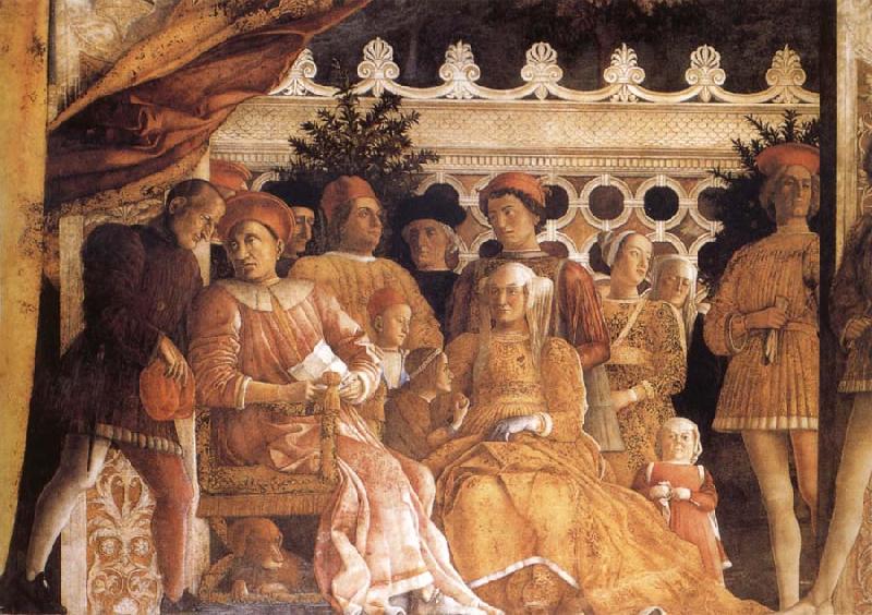 MANTEGNA, Andrea The Gonzaga Family and Retinue finished Sweden oil painting art